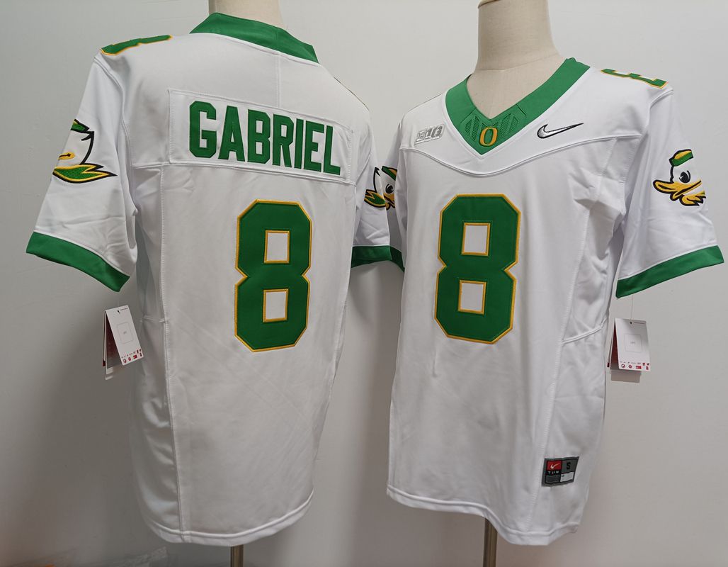 Men Oregon Ducks #8 Gabriel White Nike 2025 NCAA Jersey